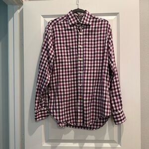 Thomas Dean Maroon Button Down Shirt
